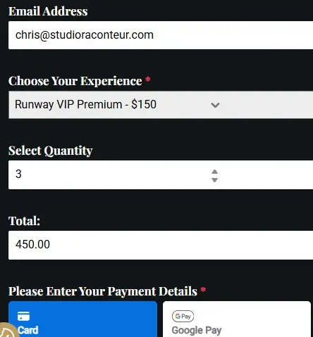 This custom wordpress ticketing form reduced transaction fees by 65%.